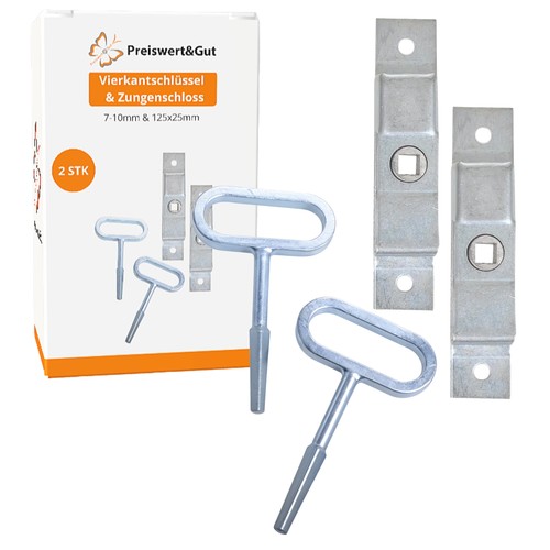 Vierkantschlüssel 10mm - 2x, &