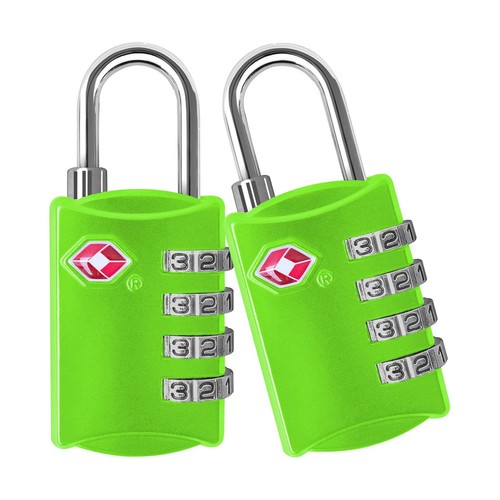 Tsa gepäckschlösser grün - 2x, tsa-gepäckschlösser